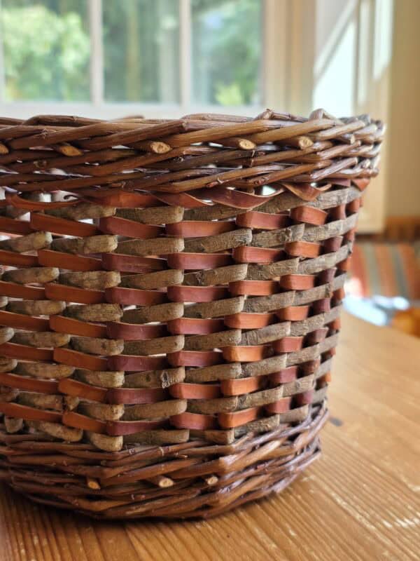 Stake and Strand Willow Baskets with Bark