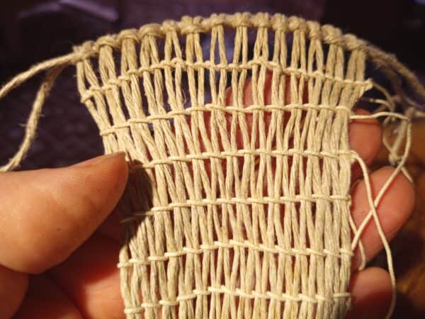 Weft Twining a Small Vessel