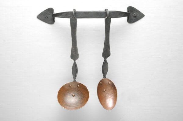 Kitchen Serving Utensils in Copper and Brass