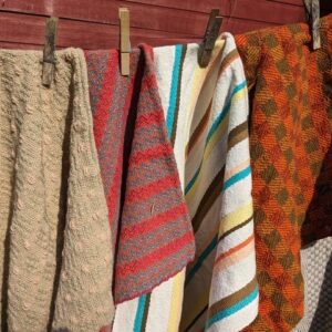 Dishtowels: Playing with Blocks