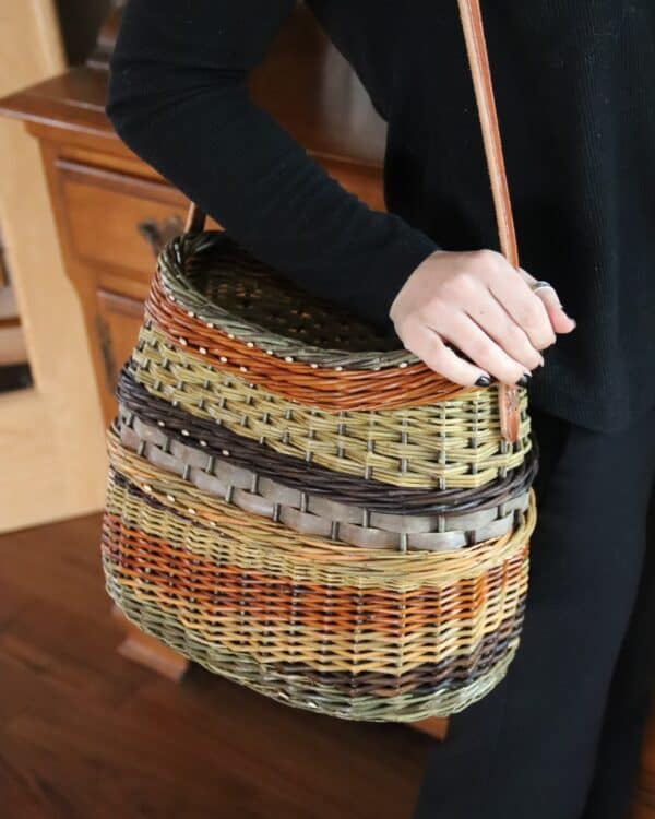 Stake and Strand Willow Baskets with Bark
