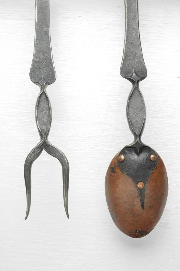 Kitchen Serving Utensils in Copper and Brass