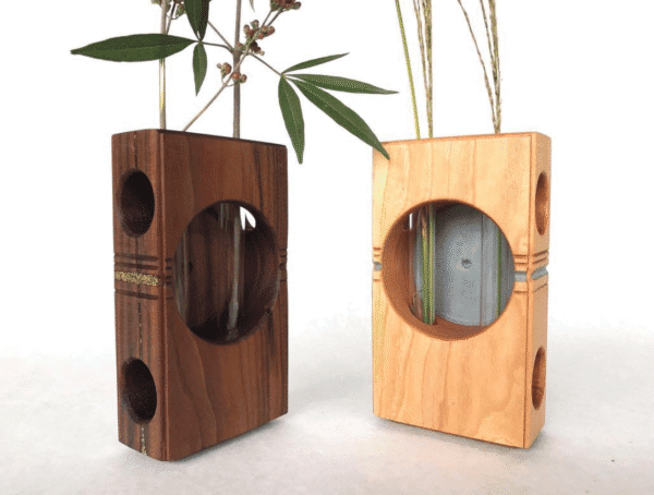 Sculptural Candle Holders and Bud Vases: