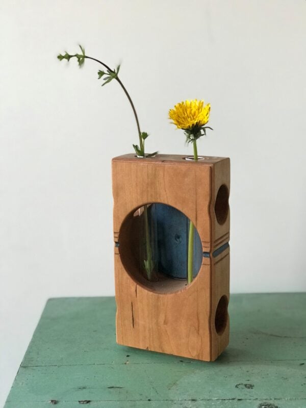 Sculptural Candle Holders and Bud Vases:
