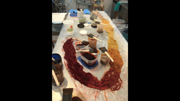 Paint a Warp With Natural Dyes and Weave a Silk Scarf