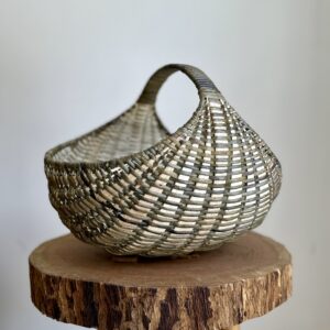 White Oak and Skeined Willow Hen Basket